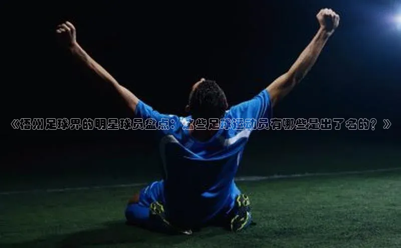 333体育赛事直播度小满理财《梧州足球界的明星球员盘点：这些足球运动员有哪些是出了名的？》